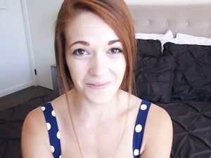 Spraying A Tiny Teenage Redhead With Hot Cum
