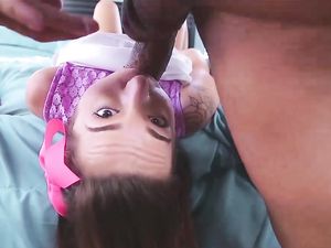 Long Dong In Her Mouth Before Fucking Roughly